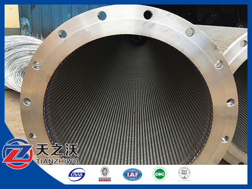 SUS 316 stainless steel flange type water well screen