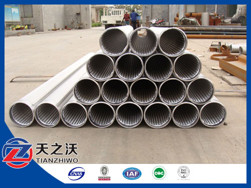 V Shaped profile water well screen pipe(low carbon steel or