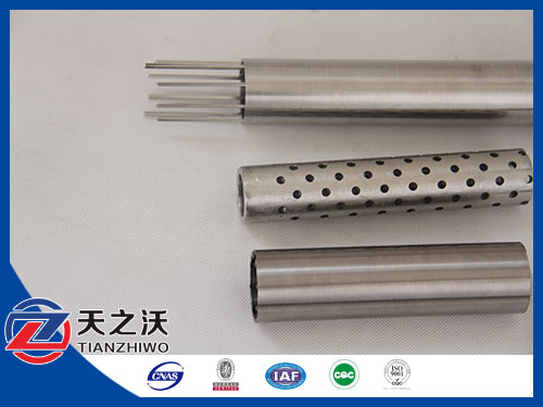 OD 219 stainless steel cylinder metal wire mesh / wedge wire