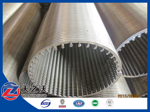 stainless steel V wire mesh screen  v wire water well screen