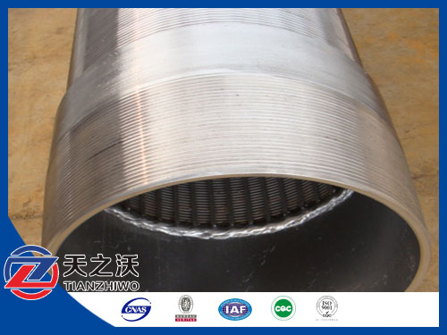 stainless steel wire wrapped well drilling water pipe strain