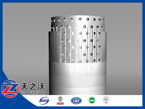 Double layer pipe screen pipe base screen